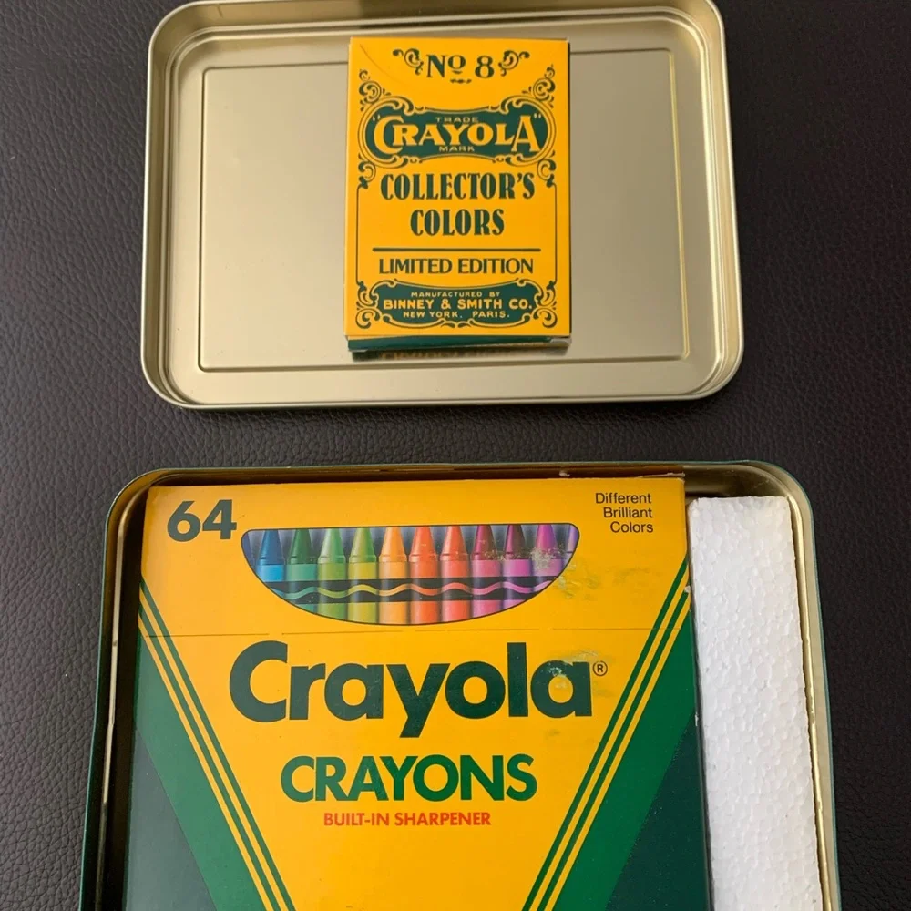 VTG Sealed Crayola 1990 Collectors Limited Edition Tin 72 Crayons incl. Retired